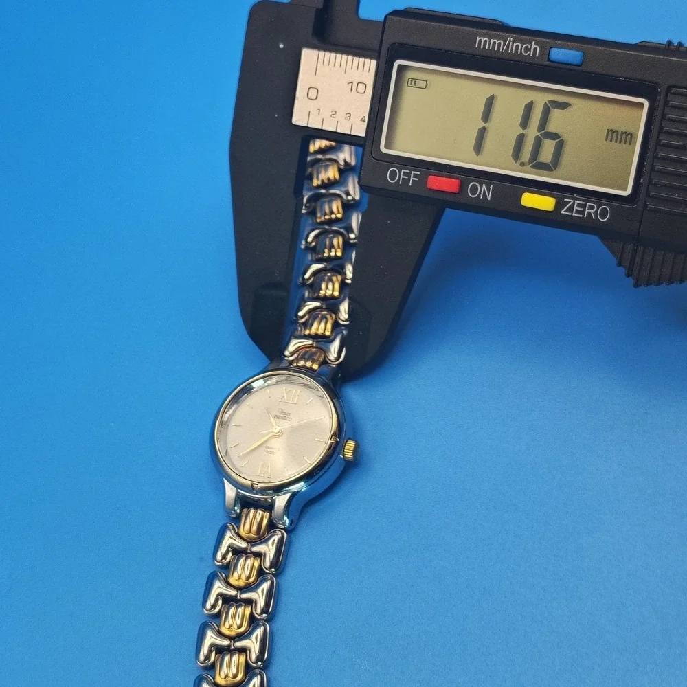 Vintage 1996 Timex Indiglo Two Tone 24mm Women's Quartz Watch‎ Fully Restored